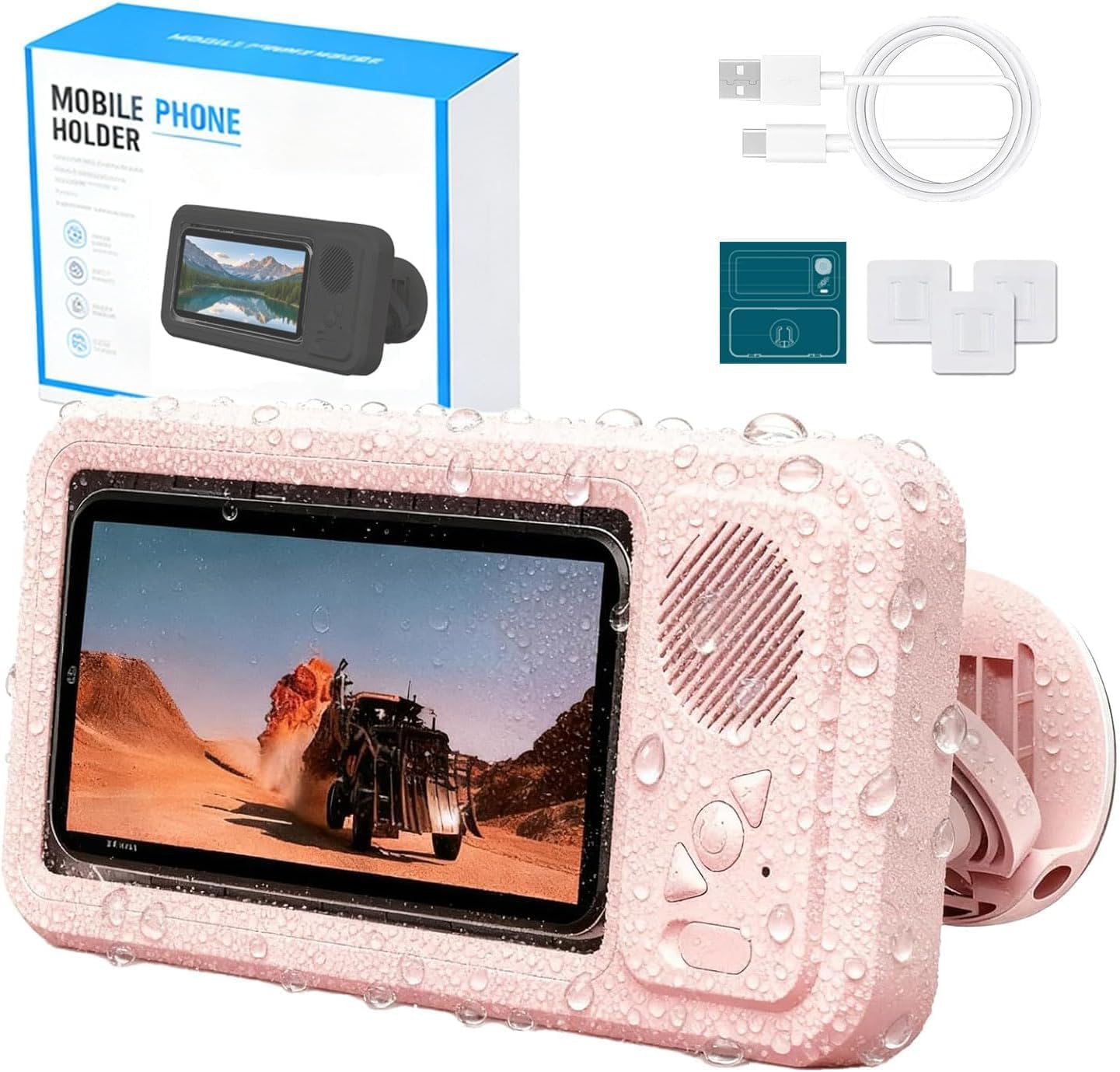 Voxilu™ Waterproof Phone Holder with Bluetooth Speaker