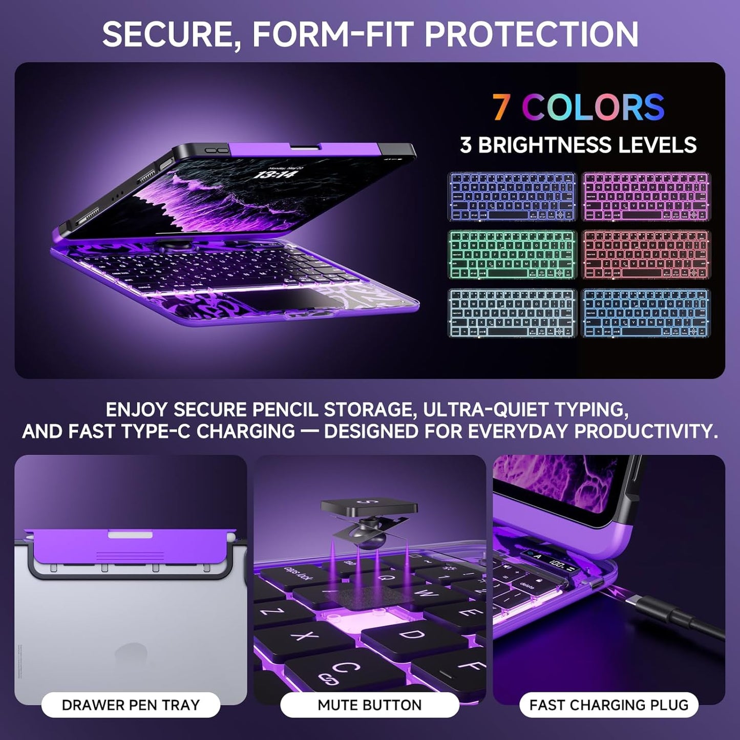 VOXILU| CrystalView® Pro Keyboard