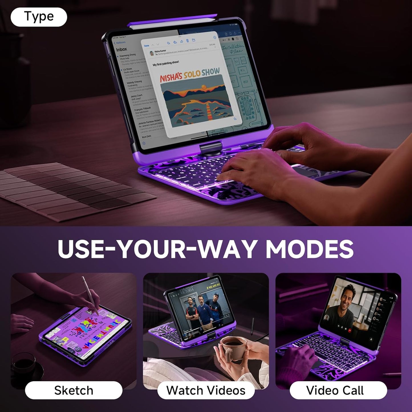 VOXILU| CrystalView® Pro Keyboard