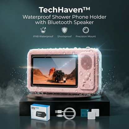 Voxilu™ Waterproof Phone Holder with Bluetooth Speaker